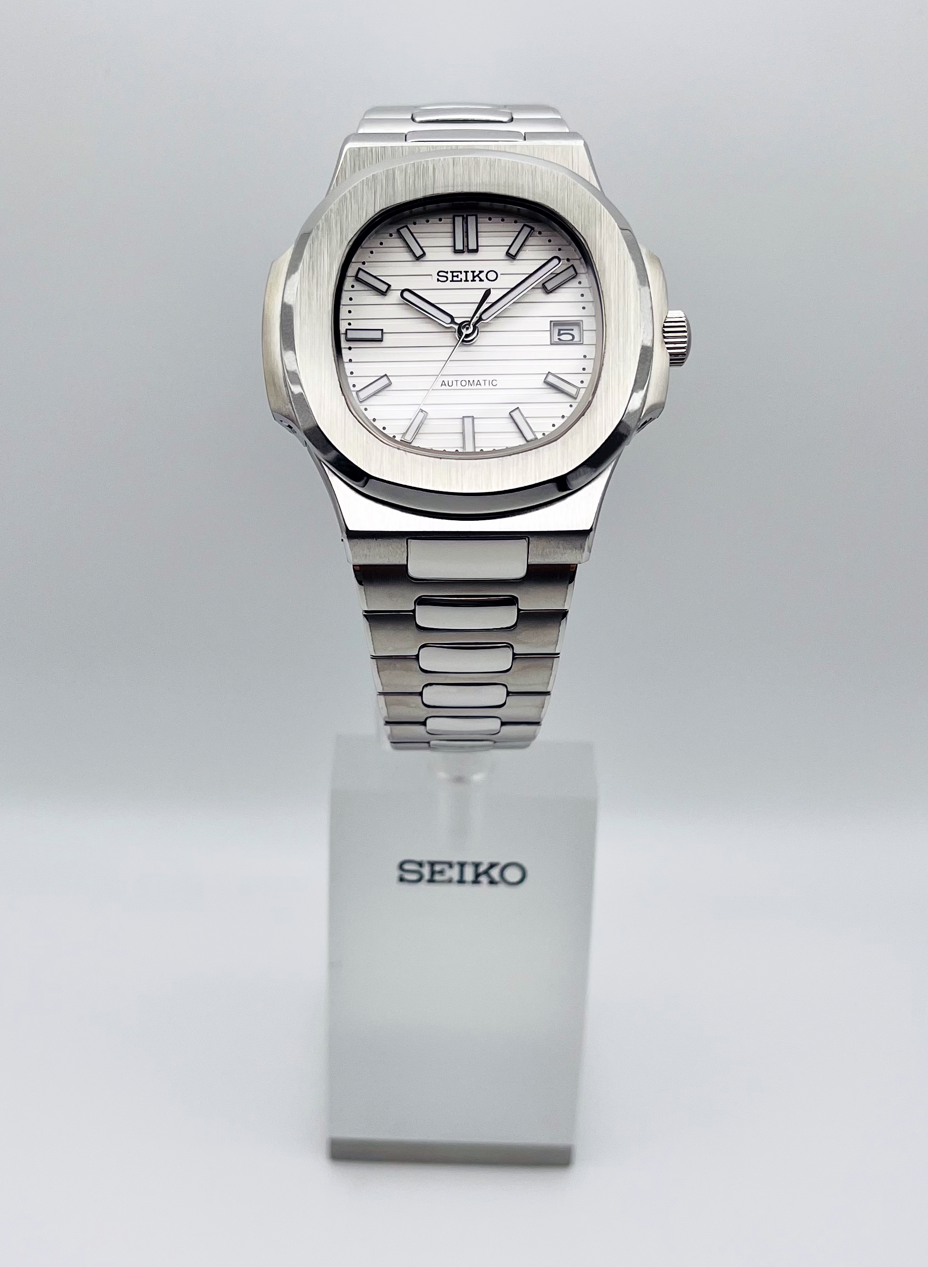 Seiko Nautilus Mod Stainless Steel | Mens Watch