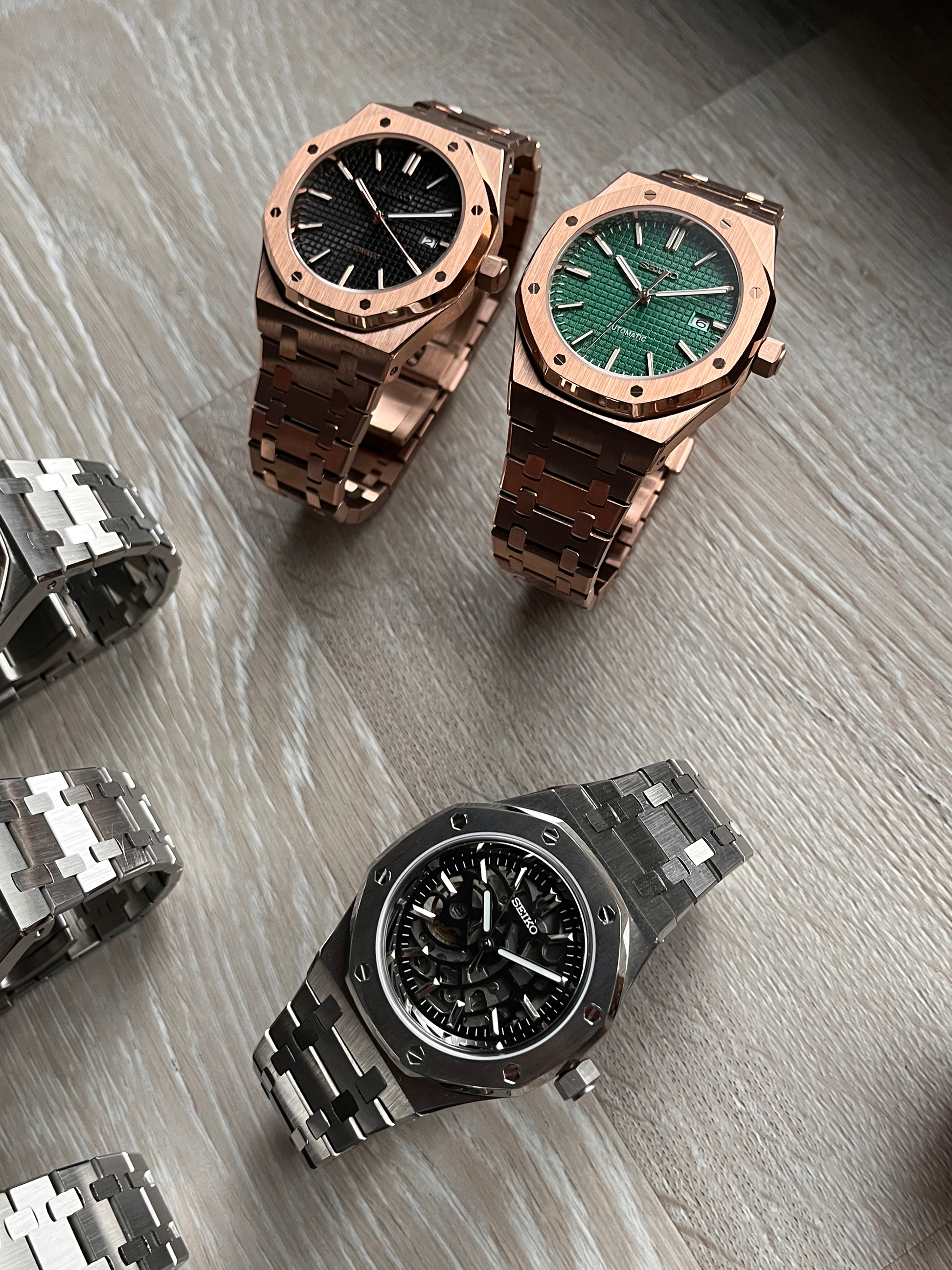 Seiko Royal Oak Mod | Premium Gold Watches