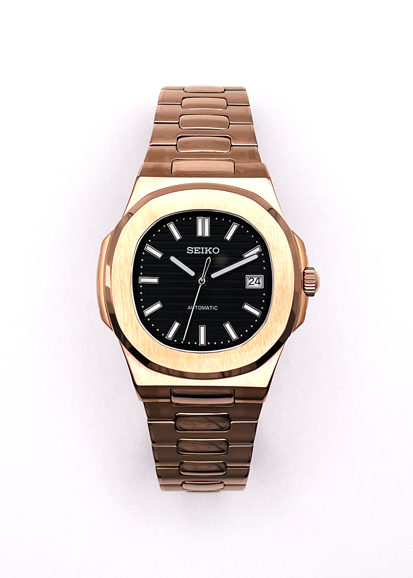 Seiko Rose Gold Mens Watch | Best Watch Black